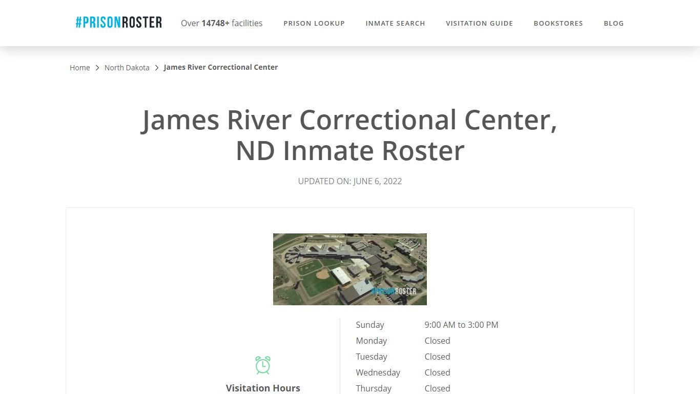 James River Correctional Center, ND Inmate Roster